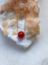 Load image into Gallery viewer, Carnelian Goldfilled Necklace. By Full Moon Designs.