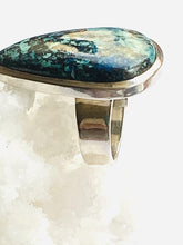 Load image into Gallery viewer, Azurite Sterling Silver Ring - Full Moon Designs
