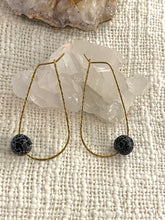 Load image into Gallery viewer, Agate Gold Earrings