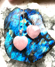 Load image into Gallery viewer, sterling silver rose quartz necklace by Full Moon Designs