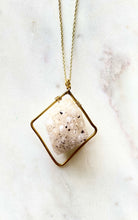 Load image into Gallery viewer, Drusy Brass Necklace