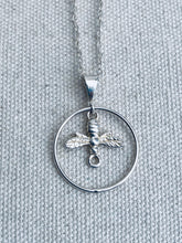 Load image into Gallery viewer, Silver bee Necklace - Full Moon Designs