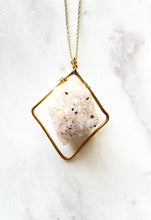 Load image into Gallery viewer, Drusy Brass Necklace