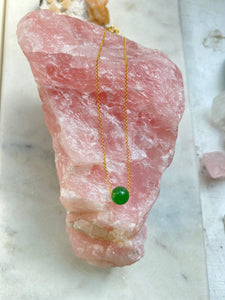 Jade (Nephrite) Goldfilled Necklace