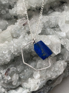 Lapis Lazuli Silver Necklace