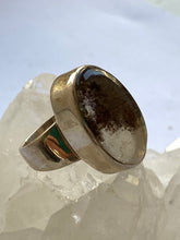 Load image into Gallery viewer, Quartz (Lens) Sterling Silver Ring - Full Moon Designs
