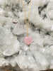 Rose Quartz Goldfilled Necklace by Full Moon Designs.  Back view.