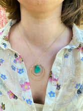 Load image into Gallery viewer, Malachite Goldfilled Necklace. Hand crafted.