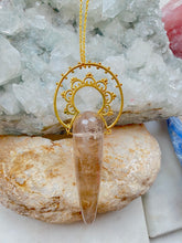 Load image into Gallery viewer, Smokey Quartz Gold Necklace