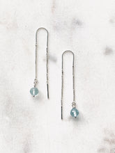 Load image into Gallery viewer, Topaz silver earrings