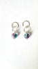 Sterling silver fluorite earrings