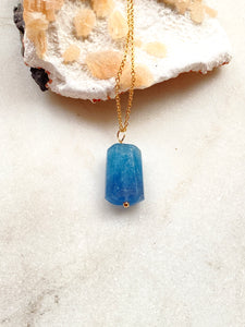 Blue Fluorite Goldfilled Necklace.