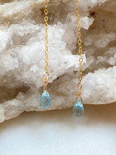 Load image into Gallery viewer, Topaz (Blue) Goldfilled Earrings