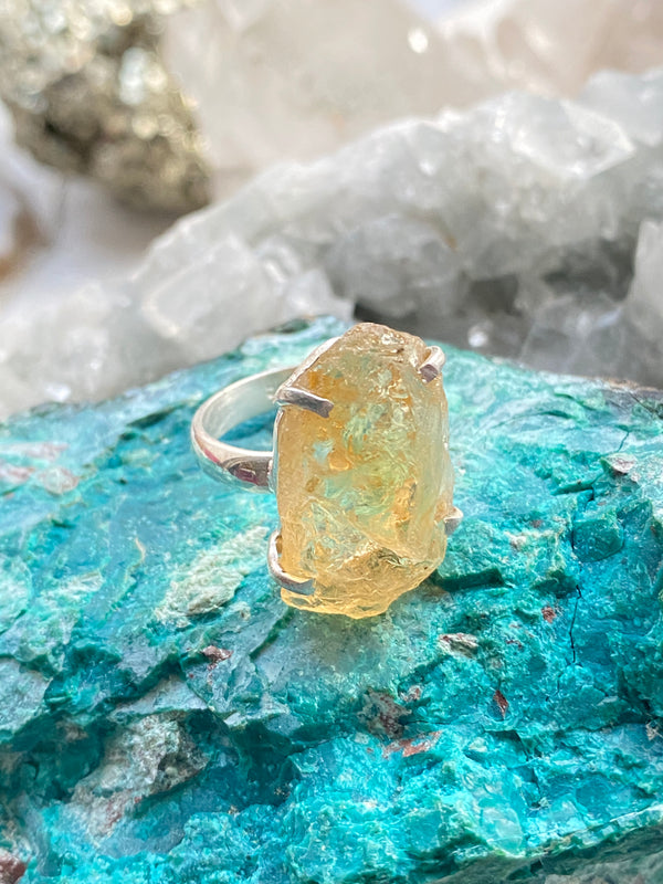 Citrine Silver Ring. By Full Moon Designs. Brixton Village.