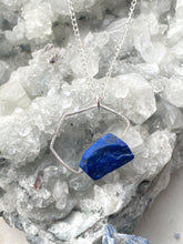 Load image into Gallery viewer, Lapis Lazuli Silver Necklace. By Full Moon Designs.