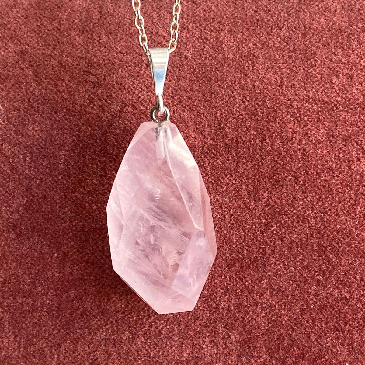 Rose Quartz Choker Necklace w Top Quality Madagascar Pink Rose Quartz in a Healing Love Choker, with Sterling Silver Toggle, outlet 16