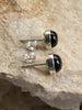 Onyx (Black) Sterling Silver Studs - Full Moon Designs