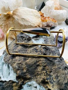 Horn Triangle Brass Bangle - Full Moon Designs