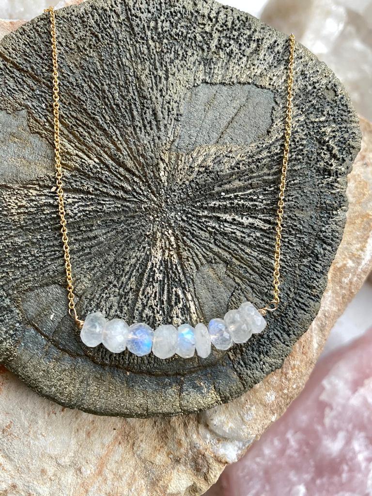 moonstone gemstone necklace natural jewellery