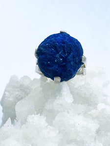 Azurite Sterling Silver Ring - Full Moon Designs