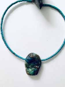 Chrysocolla and Turquoise Necklace - Full Moon Designs