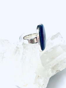 Lapis Lazuli Sterling Silver Ring - Full Moon Designs