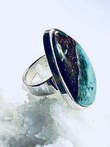 Chrysoprase Sterling Silver Ring - Full Moon Designs
