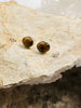 Tiger's eye Sterling Silver Studs - Full Moon Designs