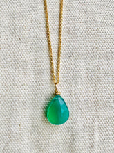 Load image into Gallery viewer, Onyx (Green) Gold Filled Necklace - Full Moon Designs