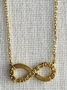 Infinity Gold Necklace - Full Moon Designs