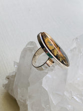 Load image into Gallery viewer, Petersite Sterling Silver Ring - Full Moon Designs