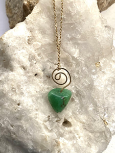 Chrysoprase Goldfilled Necklace - Full Moon Designs