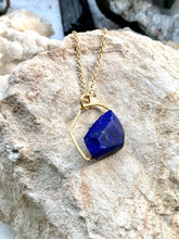 Load image into Gallery viewer, blue stone lapis lazuli necklace. Hand made by Full Moon Designs 