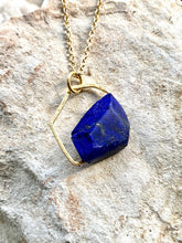 Load image into Gallery viewer, blue stone lapis lazuli necklace