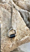 Load image into Gallery viewer, Tourmaline (Black) Silver Necklace - Full Moon Designs