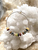 Multicolour Sterling Silver Hoops Earrings - Full Moon Designs