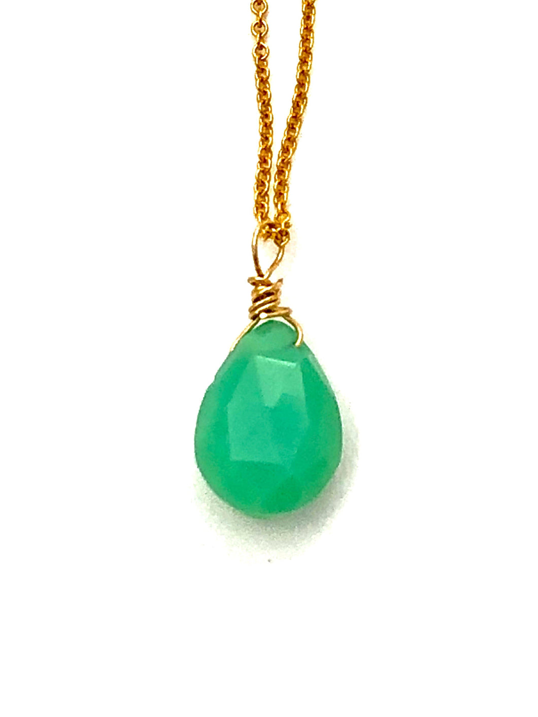 Chrysoprase Goldfilled Necklace - Full Moon Designs